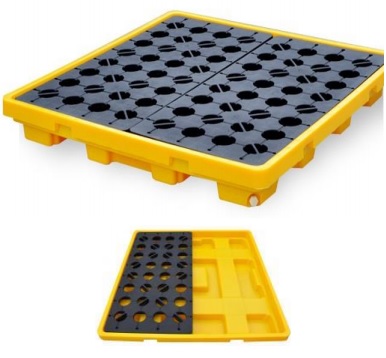 4 DRUM SPILL PALLET – LOW PROFILE