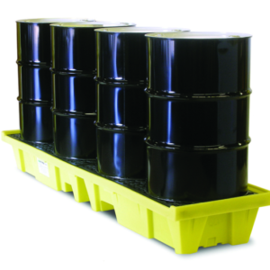 ENPAC 4 DRUM LOW PROFILE POLY SPILL PALLET 5102-YE