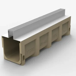 Polymer Concrete Channel Drain with Stainless Steel Grate Trench Drain Cover