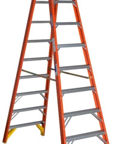 WERNER FIBERGLASS TWIN LADDER T6210